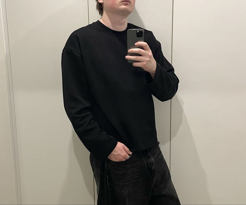 Базовий оверсайз лонгслив boxy cropped fit кропнутый лонгслив бокси фит лонгсливи лонги longsleeve бокси фит