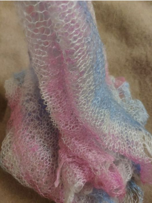 В'язана шаль хустка палантин павутинка