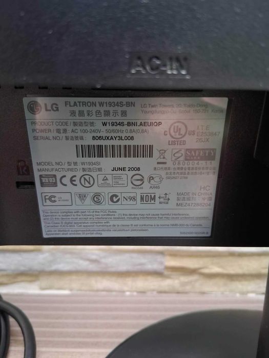 Vende-se Monitor LG Para Computador