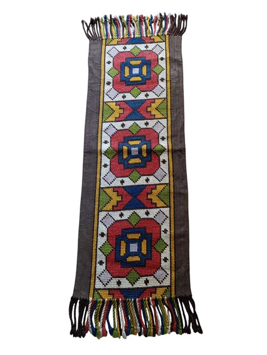 Kilim geometryczne kwiaty