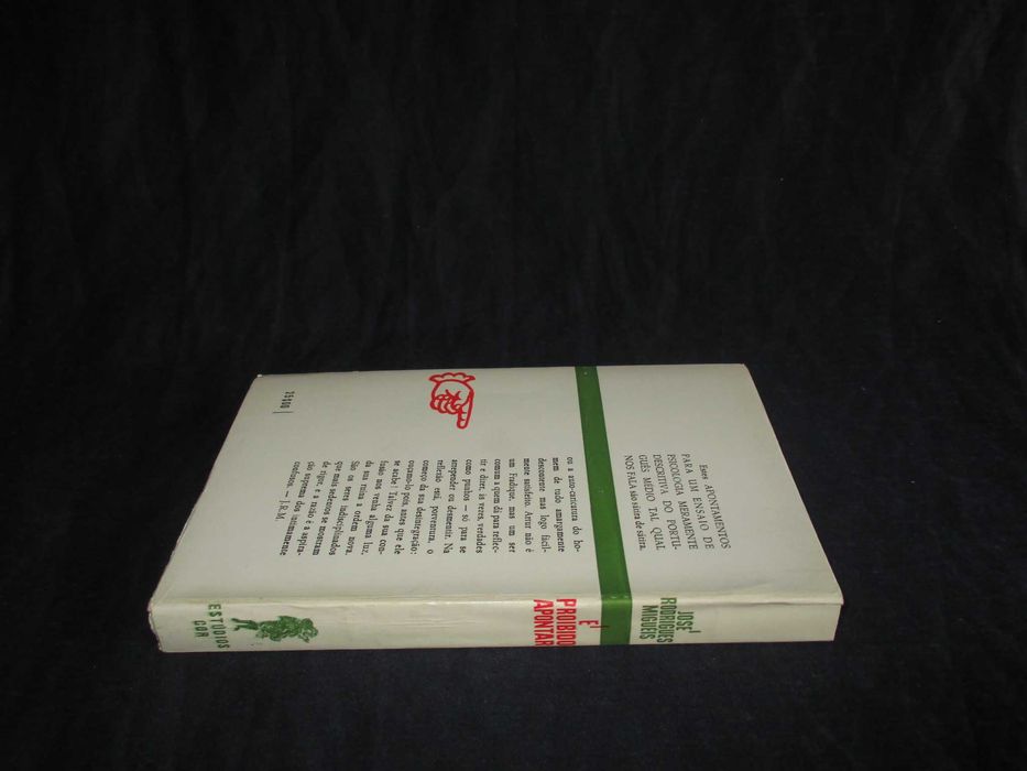 Livro É Proibido Apontar José Rodrigues Miguéis 1º edição