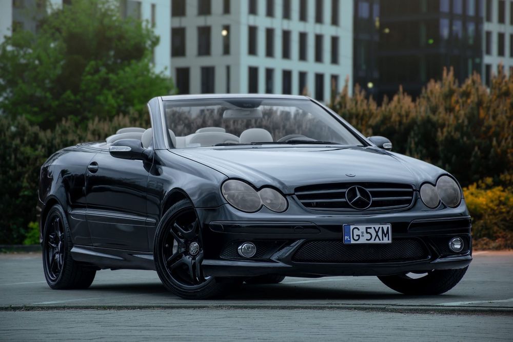 Mercedes-Benz CLK 35tys NETTO+VAT CLK550 AMG Cabrio 5.5 V8 387KM POLIFT z USA bez szkody