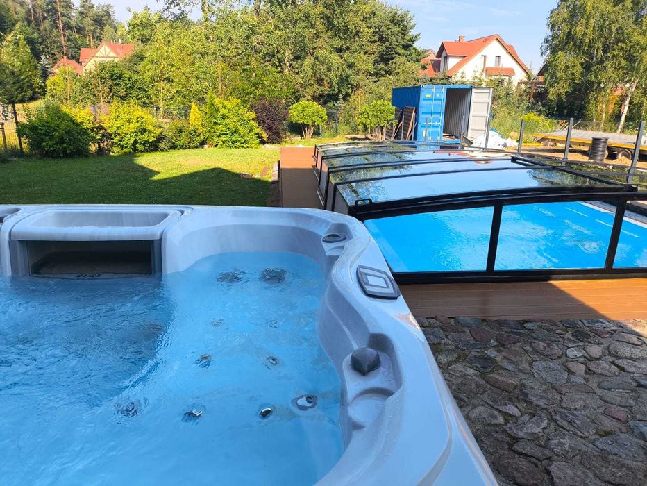 Jacuzzi z hydromasażem wanna ogrodowa luksusowe SPA dla 3,4,5,6 osób