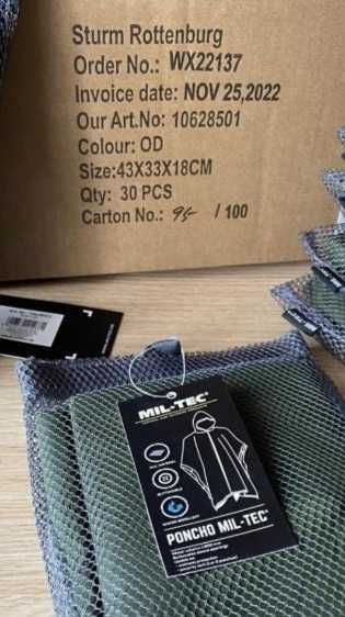 Mil-Tec - Пончо, накидка від дощу з чохлом