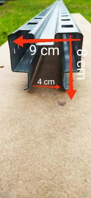 Ceownik profil stalowy 7 metrów Fotowoltaika Konstrukcja 30zł M/B