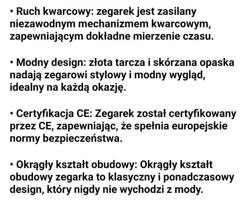 Zegarek damski plus bransoletki
