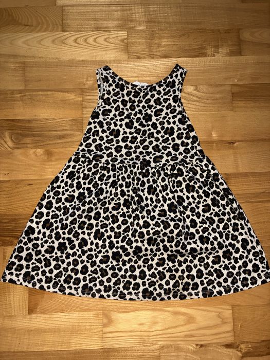 Dziewczęca sukienka panterka, H&M 98