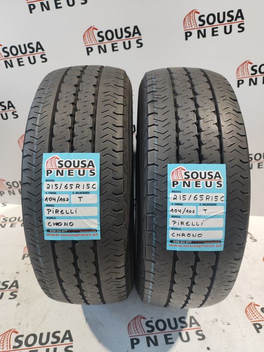 2 pneus semi novos 215-65R15C Pirelli - Oferta dos Portes