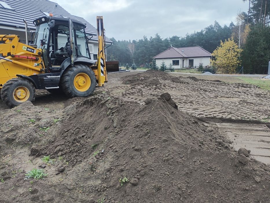 Usługi koparką, minikoparką, prace ziemne