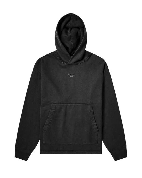 Худі Acne Studios Franklin Reverse Logo Hoody Black \ Blue \ Green