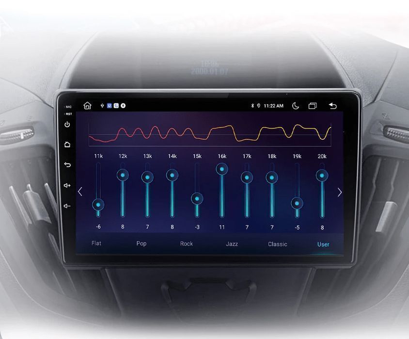 Radio 2DIN 9" CarPlay Android Auto Navi do Ford Transit Custom PL