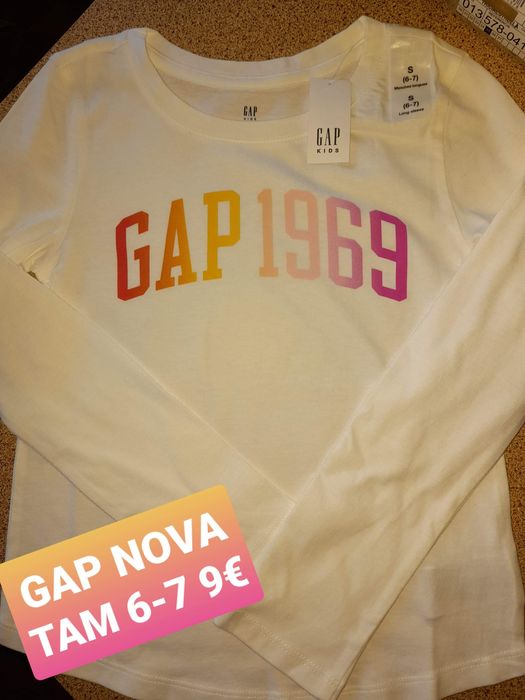 Longsleaves Gap novas tam 6-7 e 12 anos