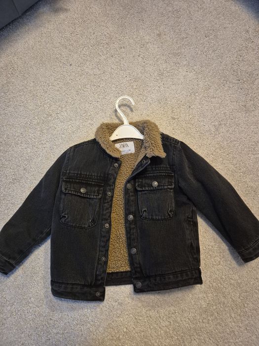 Kurtka jeansowa Zara z kożuszkiem