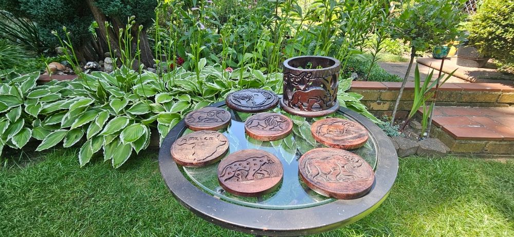 Dom dekoracjie  drzewo dekowe podstawki