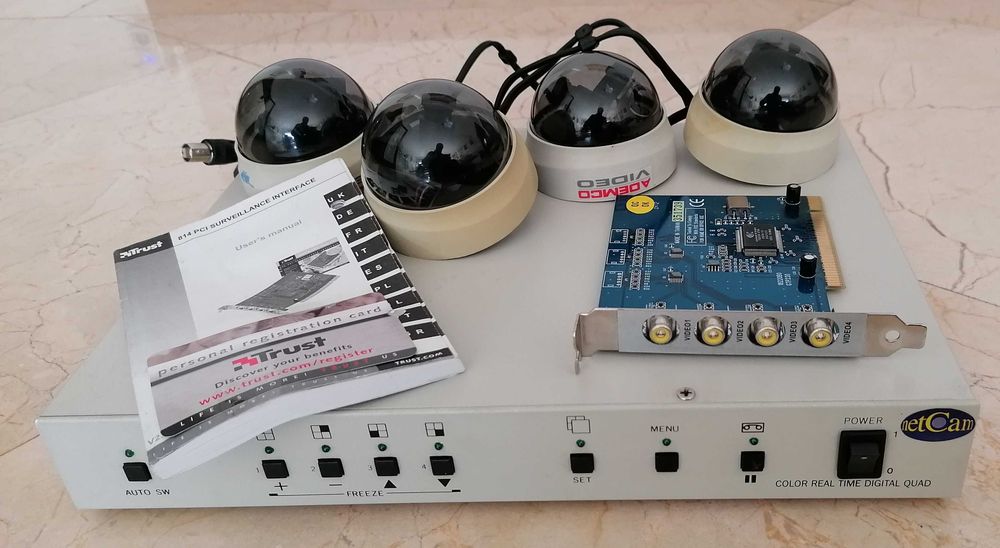 Vendo Quadrilizador + 4 câmaras CCTV - OFEREÇO monitor+placa pci