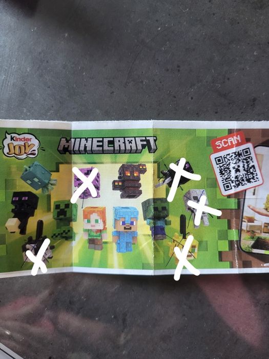 Кіндер майнкрафт  обмін фігуркою