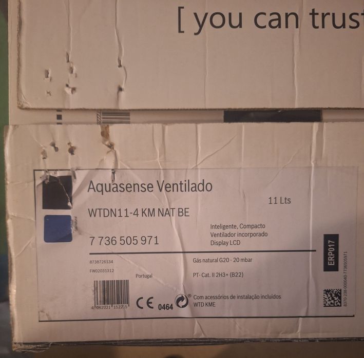 Esquentador ventilado 11L em excelentes condições