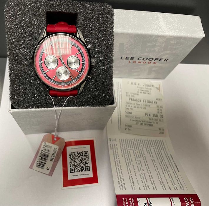 Jak nowy Zegarek męski Lee Cooper Spring 24 LC07987.388