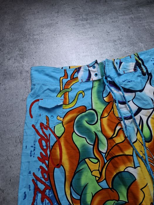 Ed Hardy Szorty Kąpielowe / Boardshorts Tiger Blue