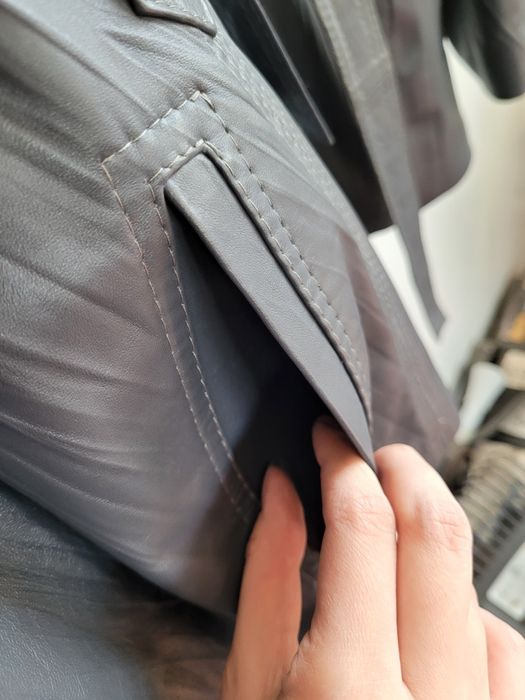 Kurtka damska skórzana z odpinanym ocieplaczem, XXXL, wyprzedaż