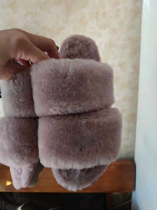 Пухнасті м'якенькі та тепленькі сірі домашні тапулі NЕХТ розмір 41-42