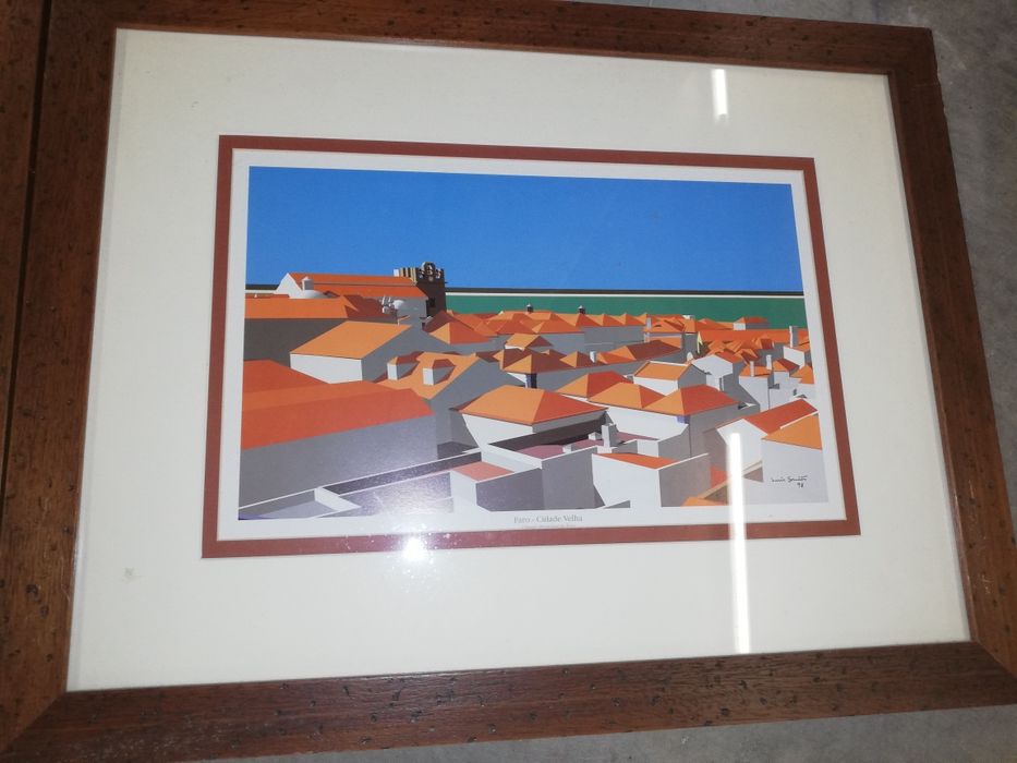 Quadros cidade de Faro em 3D pintado por José Branco