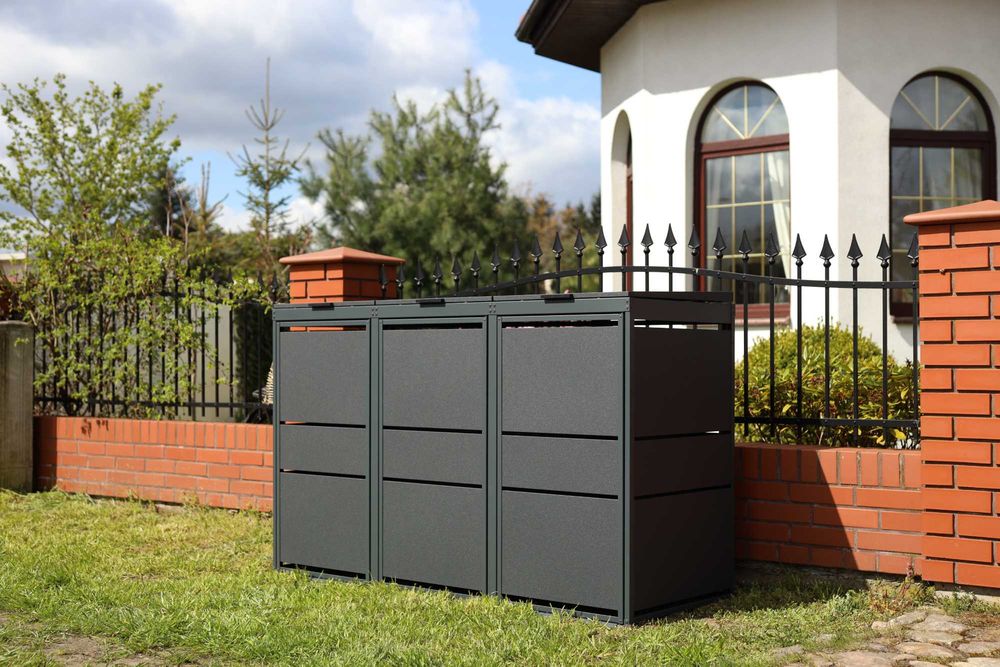 Zabudowy koszy Top Box Obudowy koszy Osłona kosza 4x240L Premium