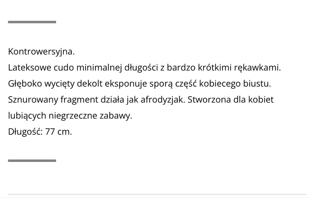 Sukienka - LATEX - Anita Berg