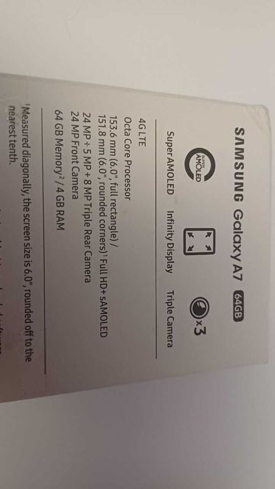 Samsung A7 (2018) 64GB DualSIM - bardzo ładny