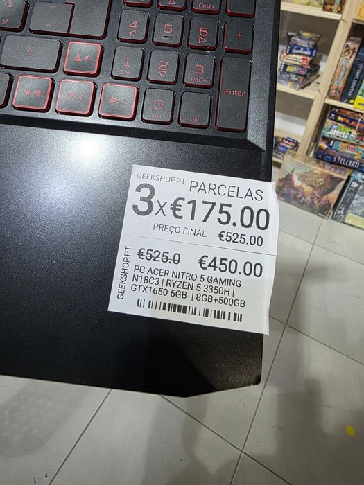 Portatil Laptop Gaming Acer com Garantia pague em 3 Parcelas