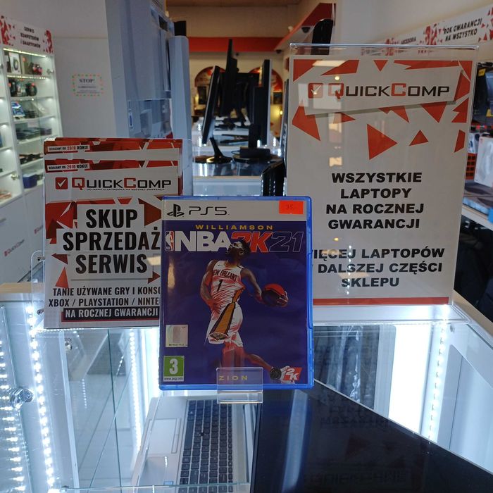 Gra PlayStation 5 / PS5 Gwar 1 rok NBA 2K21 QUICK-COMP Przemyśl