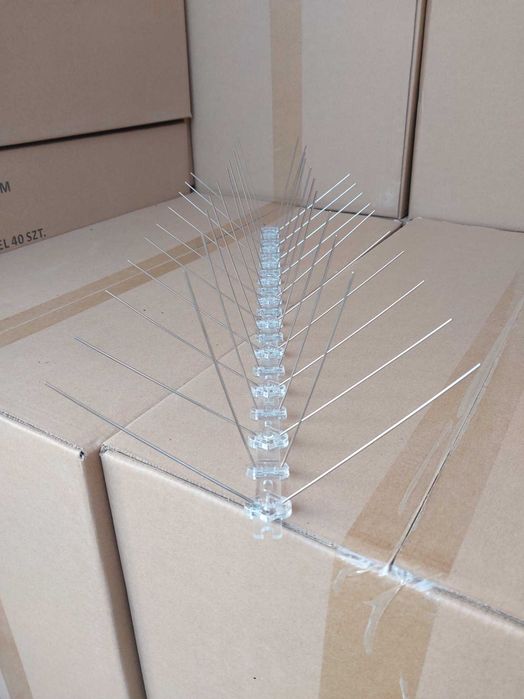 Kolce przeciw ptakom na ptaki gołębie 50cm 12zł/mb gęste szerokie FV