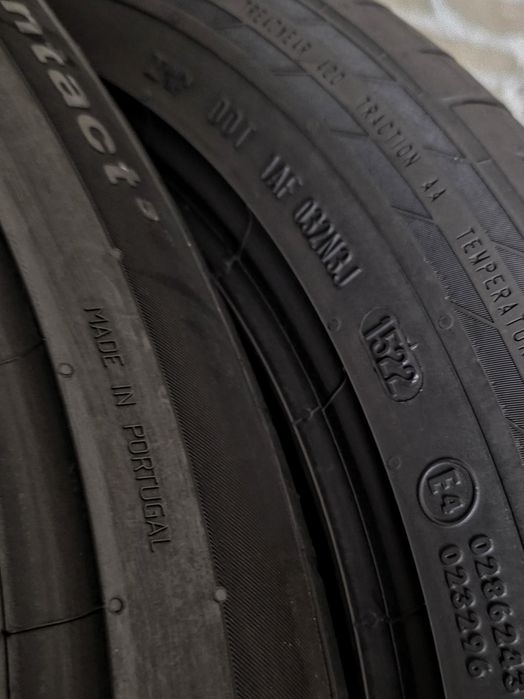 255/40r20 Continental | 2022 | Made in Portugal | Комплект/4шт | Антипрокол | Преміум літні шини | Ідеальний стан, без пошкоджень, без ремонтів