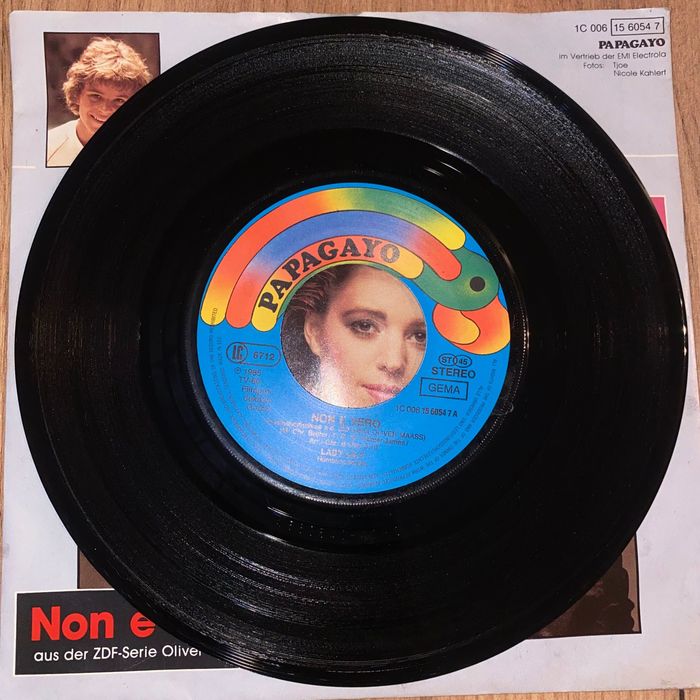 Oliver Mass - Lady Lily / Non è Vero - Winyl SP 7" - 1985