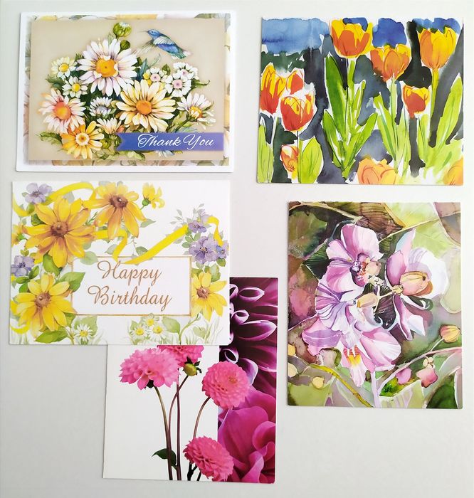 ЦВЕТЫ АМЕРИКАНСКИЕ Поздравительные открытки Happy BIRTHDAY Поздравляю