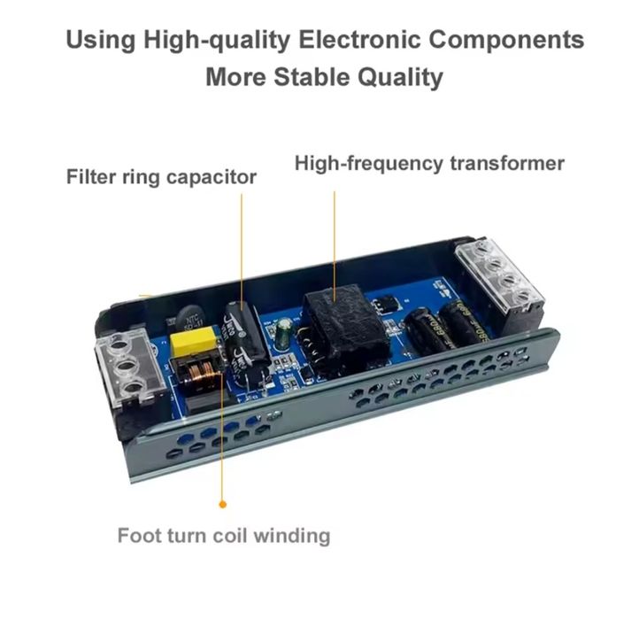 Блок живлення led стрічка 12V 60W лед драйвер