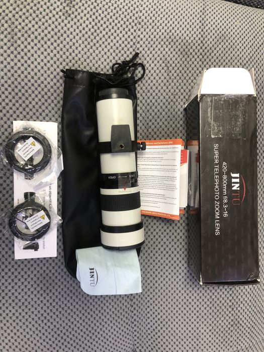 Телеобʼєктив   JINTU 420-800 mm f/8.3-16 Super Telephoto Zoom Lens