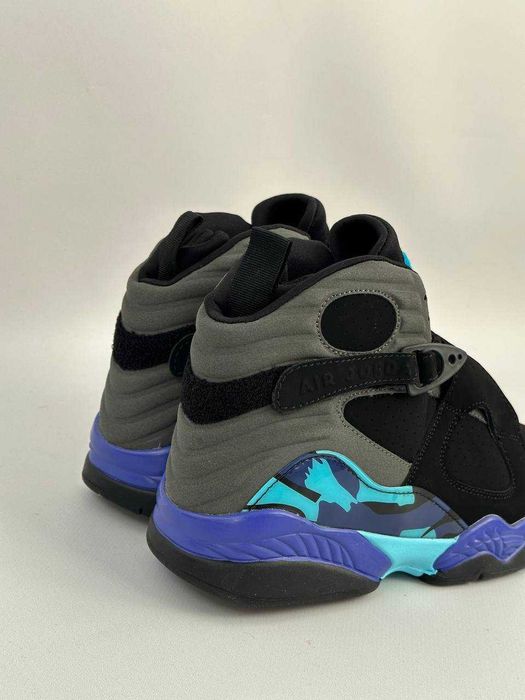 Бомбические мужские кроссовки Jordan 8 Retro Aqua кросівки джордан