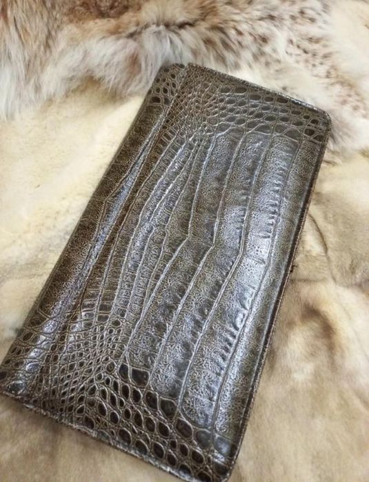 Сумка клатч крокодил