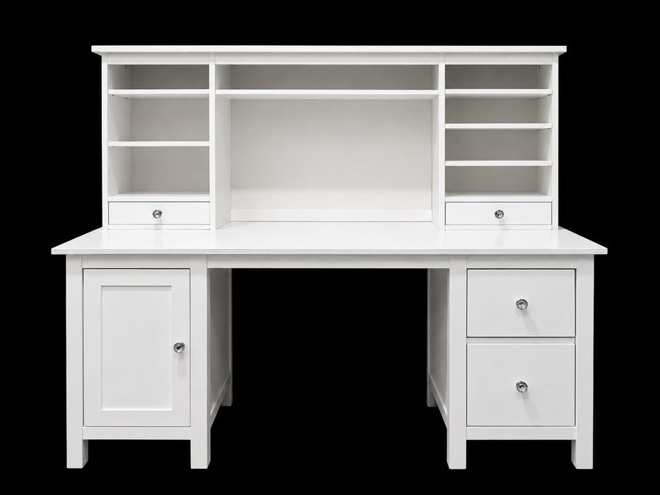 Biuro białe ikea