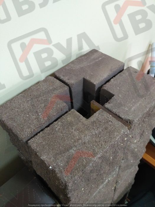 Угловые блоки для столбов забора