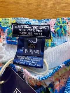 Calções Banho Curtos Homem XXL Vilebrequin-Novos com Etiqueta