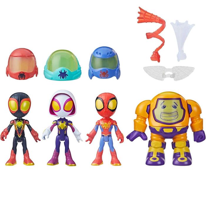 Spidey I Super Kumple Web-Spinners Zestaw 4-Pak Gear Up For Adventure