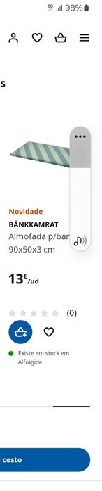 Almofada para BANCO smastad Ikea