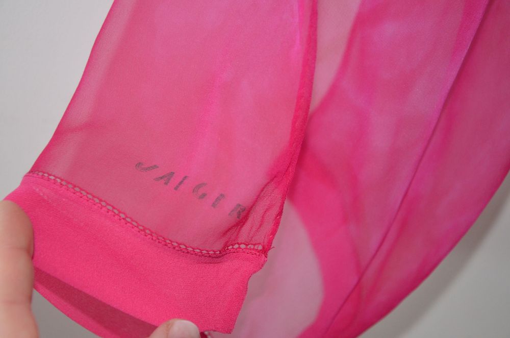 Jaeger chusta szal 100% silk jedwab róż