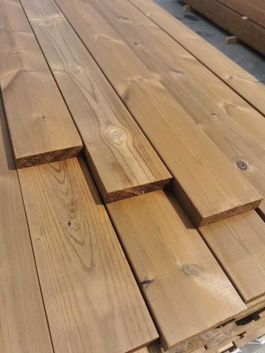WYPRZEDAŻ Thermo Sosna Deska Tarasowa S4S 26mm x 117mm klasa AB