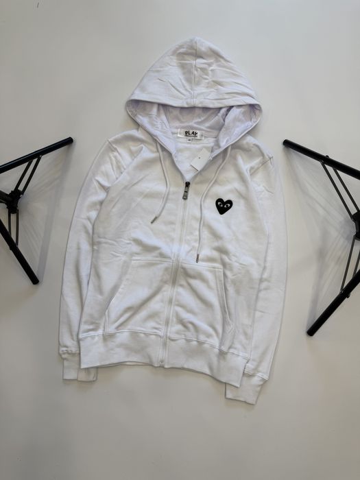 CDG Play Zip Hoodie (зипка худи кдг плей, худі плэй зіпка)