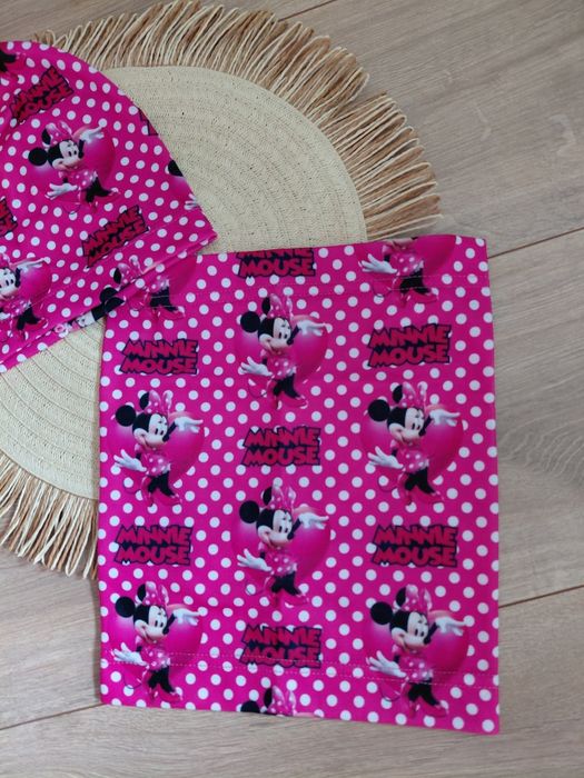 Komplet jesienny Myszka Minnie czapka komin