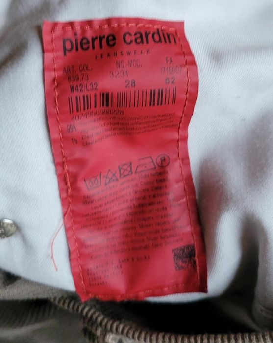 Spodnie sztruksy męskie Pierre Cardin