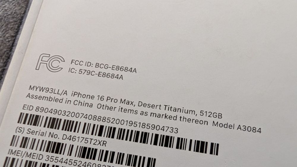 Смартфон Iphone 16 pro max 512gb titanium desert, ідеал